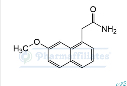 Imagem do Produto Padrão de 2-(7-metoxinaftaleno-1-il)acetamida - Cas Number: 138113-07-2 - PHARMAFFILIATES Referência: PA 01 0311007