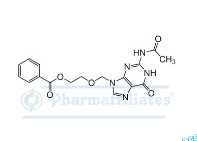 Imagem do Produto Padrão de Benzoato de N2-acetil aciclovir  - Cas Number: 133186-23-9 - PHARMAFFILIATES Referência: PA 01 0201002