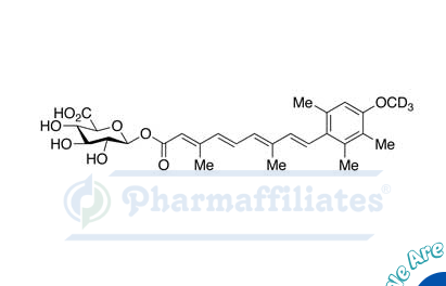 Imagem do Produto Padrão de Acitretina-d3 O-β-D-glucuronídeo - Cas Number: NA - PHARMAFFILIATES Referência: PA STI 003780