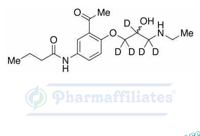 Imagem do Produto Padrão de rac N-Desisopropil-N-etil Acebutolol-d5 -  Cas Number: 1329512-38-0 - PHARMAFFILIATES Referência: PA STI 088262