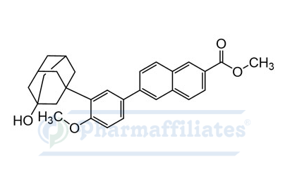 Imagem do Produto Padrão de 6-(3-(3-hidroxiadamantano-1-il)-4-metoxifenil)-2-naftoato de metilo - Cas Number: NA - PHARMAFFILIATES Referência: PA 01 0221005