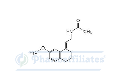 Imagem do Produto Padrão de (E)-N-[2-(3,4-Dihidro-7-metoxi-1(2H)-naftalenilideno)etil]acetamida - Cas Number: 178677-39-9 - PHARMAFFILIATES Referência: PA 01 0311003
