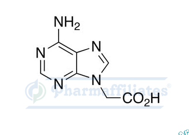 Imagem do Produto Padrão de Ácido 6-amino-9H-purina-9-acético - Cas Number: 20128-29-4 - PHARMAFFILIATES Referência: PA 01 23530