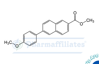 Imagem do Produto Padrão de 6-(4-metoxifenil)-2-naftoato de metilo - Cas Number: 128272-36-6 - PHARMAFFILIATES Referência: PA 01 0221012