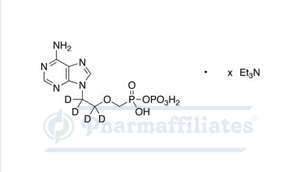 Imagem do Produto Padrão de Adefovir-d4 Fosfato Trietilamina Sal - Cas Number: 1346603-65-3 - PHARMAFFILIATES Referência: PA STI 004000
