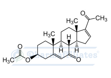 Imagem do Produto Padrão de acetil-10,13-dimetil-7-oxo-2,3,4,7,8,9,10,11,12,13,13,13-acetil-12,13,14,15-dodecahidro-1H-ciclopenta[a]fenantreno-3-acetato de ilo - Cas Number: 19324-55-1 - PHARMAFFILIATES Referência: PA 28 0261013