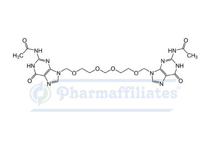 Imagem do Produto Padrão de N,N'-((2,5,7,10-Tetraoxaundecano-1,11-diil)bis(6-oxo-6,9-diidro-1H-purina-9,2-diil))diacetamida - Cas Number: NA - PHARMAFFILIATES Referência: PAI 01 002417