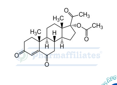 Imagem do Produto Padrão de 6-Ceto-17α-acetoxi progesterona -  Cas Number: 61345-71-9 - PHARMAFFILIATES Referência: PA 28 21510