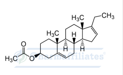 Imagem do Produto Padrão de acetato de (3S,8R,9S,10R,13S,14S)-17-etil-10,13-dimetil-2,3,4,7,8,9,10,11,12,13,14,15-dodecahidro-1H-ciclopenta[a]fenantreno-3-ilo - Cas Number: 2118-32-3 - PHARMAFFILIATES Referência: PA 01 0041013