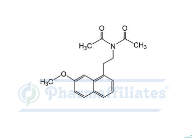 Imagem do Produto Padrão de N-acetil-N-[2-(7-metoxi-1-naftalenil)etil]acetamida - Cas Number: 1379005-34-1 - PHARMAFFILIATES Referência: PA 01 0311004