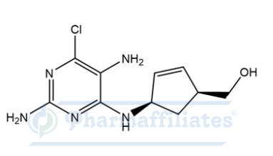 Imagem do Produto Padrão de (1S,4R)-4-[(2,5-Diamino-6-cloro-4-pirimidinil)amino]-2-ciclopenteno-1-metanol, Cas Number: 141271-12-7 - PHARMAFFILIATES Referência: PA 01 01660
