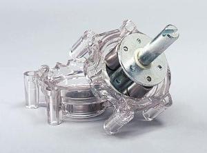 Imagem do Produto Cabeça de bomba padrão com eixo longo para tubulação de precisão, L/S 16, carcaça de policarbonato, rotor SS, 3 Rolos, máx. quociente de vazão: 480 ml/min - MASTERFLEX - MFLX07016-10