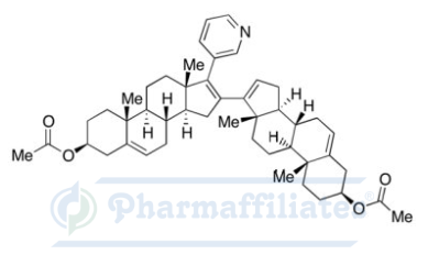 Imagem do Produto Padrão de (3β)-16-[(3β)-3-(acetiloxi)androsta-5,16-dien-17-il]-17-(3-piridinil)-androsta-5,16-dien-3-ol 3-acetato - Cas Number: 186826-68-6 - PHARMAFFILIATES Referência: PA 01 04900