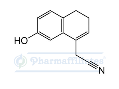 Imagem do Produto Padrão de 2-(7-Hidroxi-3,4-diidronaftaleno-1-il)acetonitrila - Cas Number: 1607465-48-4 - PHARMAFFILIATES Referência: PA 01 0311013