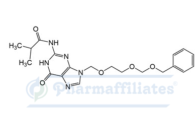 Imagem do Produto Padrão de N-(9-((2-((Benziloxi)metoxi)etoxi)metil)-6-oxo-6,9-diidro-1H-purina-2-il)isobutiramida - Cas Number: NA - PHARMAFFILIATES Referência: PAI 01 002416