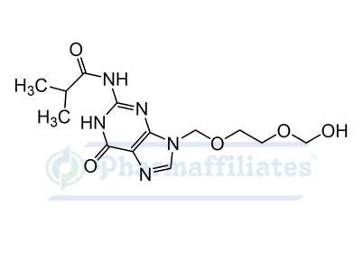 Imagem do Produto Padrão de N-(9-((2-(Hidroximetoxi)etoxi)metil)-6-oxo-6,9-diidro-1H-purina-2-il)isobutiramida - Cas Number: NA - PHARMAFFILIATES Referência: PAI 01 002415