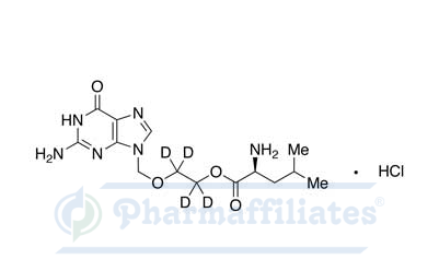 Imagem do Produto Padrão de Aciclovir-d4 L-Leucinato - Cas Number: 1795785-74-8 - PHARMAFFILIATES Referência: PA STI 003920