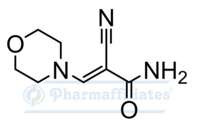 Imagem do Produto Padrão de (E)-2-ciano-3-morfolinoacrilamida - Cas Number: 159832-22-1 - PHARMAFFILIATES Referência: PA 01 0011016