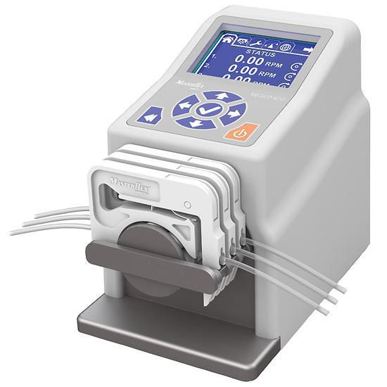 Imagem do Produto Bomba digital Masterflex® Ismatec® Reglo ICC, 2 canais, 6 rolos; 100 a 240 VCA, 50/60 Hz. Fabricante : MASTERFLEX Referência : MFLX78001-58