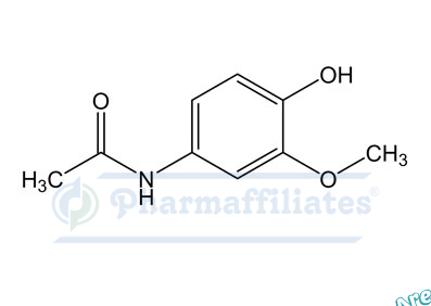 Imagem do Produto Padrão de 3-Metoxi paracetamol - Cas Number: 3251-55-6 - PHARMAFFILIATES Referência: PA 01 0141001
