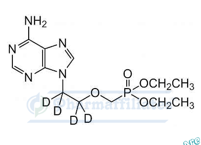 Imagem do Produto Padrão de Adefovir-d4 Éster dietílico - Cas Number: 1189929-36-9 - PHARMAFFILIATES Referência: 	PA STI 007120