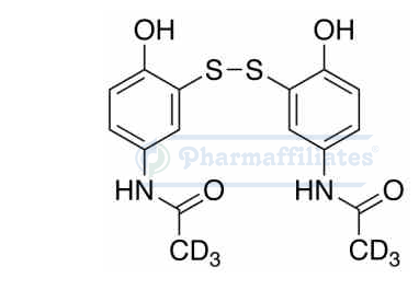 Imagem do Produto Padrão de Dissulfeto de 3'-mercaptoacetatofeno-d6 -  Cas Number: 1330165-42-8 - PHARMAFFILIATES Referência: PA STI 058800