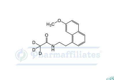 Imagem do Produto Padrão de Agomelatina-d3 (acetamida-2,2,2-d3) - Cas Number: 1079389-38-0 - PHARMAFFILIATES Referência: PA STI 088271