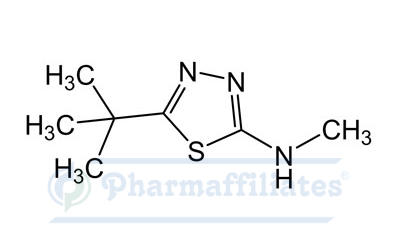 Imagem do Produto Padrão de 5-Terc-butil-N-metil-1,3,4-tiadiazol-2-amina - Cas Number: 50608-12-3 - PHARMAFFILIATES Referência: PA 01 0151005