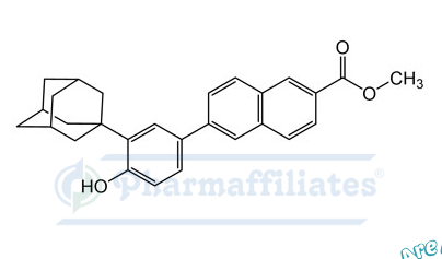 Imagem do Produto Padrão de 6-(3-((3r,5r,7r)-adamantan-1-il)-4-hidroxifenil)-2-naftoato de metilo - Cas Number: 106685-43-2 - PHARMAFFILIATES Referência: PA 01 0221013