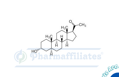Imagem do Produto Padrão de Allopregnanolone - Padrões API - Cas Number: 516-54-1 - PHARMAFFILIATES Referência: PA 54 63000