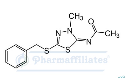 Imagem do Produto Padrão de N-(5-(benziltio)-3-metil-1,3,4-tiadiazol-2(3H)-ilideno)acetamida - Cas Number: 95046-30-3 - PHARMAFFILIATES Referência: PA 01 0151004