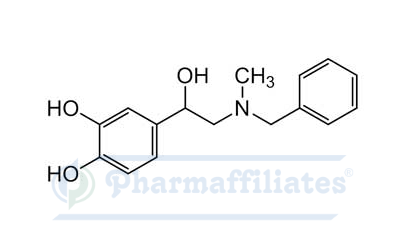 Imagem do Produto Padrão de 4-(2-(Benzil(metil)amino)-1-hidroxietil)benzeno-1,2-diol - Cas Number: 1095714-91-2 - PHARMAFFILIATES Referência: PA 28 34550