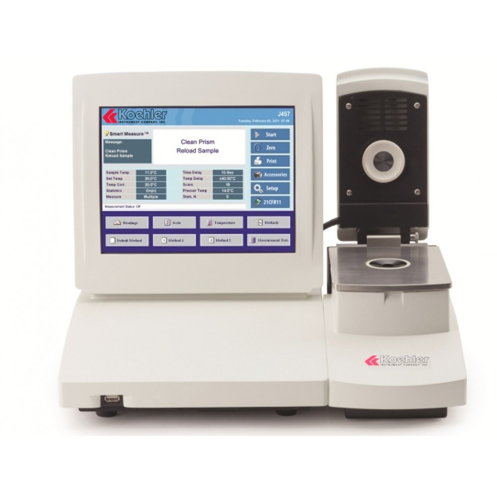 Imagem do Produto Refratômetro automático de petróleo com tela sensível ao toque 100-240V 50/60Hz - Modelo K27580 - KOEHLER INSTRUMENT - ASTM D1218, D1747, D5006, D5775