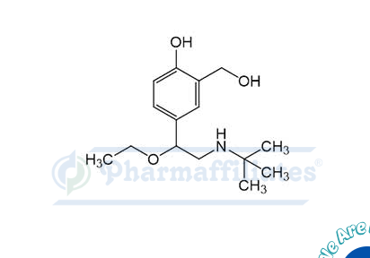 Imagem do Produto Padrão de 4-(2-(terc-butilamino)-1-etoxietil)-2-(hidroximetil)fenol - Cas Number: 1221742-55-7 - PHARMAFFILIATES Referência: PA 01 0341000