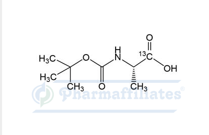 Imagem do Produto Padrão de L-Alanina-13C, N-Boc - Cas Number: 201740-78-5 - PHARMAFFILIATES Referência: PA IST 088395