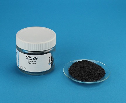 Imagem do Produto Óxido de Cobre, Fios Finos, 0,5mm X 2mm - ALPHA RESOURCES - AEB1002
