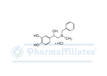 Imagem do Produto Padrão de Cloridrato de 4-(2-(benzil(metil)amino)-1-hidroxietil)benzeno-1,2-diol - Cas Number: NA - PHARMAFFILIATES Referência: PA 28 0341000